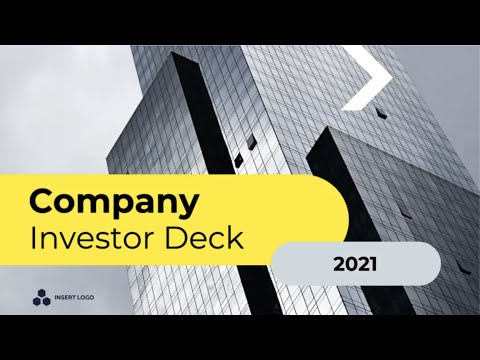 Investor Deck - Product Pitch Video Template