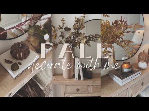 Fall Console Table Ideas || Fall Decorate With Me 2023 || Entryway Styling Ideas