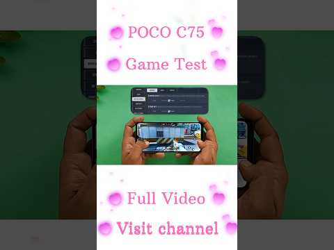 poco c75 5g game test | bgmi test | pubg test | free fire test