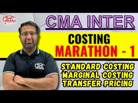 CMA INTER COSTING/MA MARATHON PART 1  | CS DILIP SIR | GYAN SAGAR CLASSES |