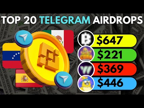 20 Mejores Airdrops de Telegram - Septembro 2024 - Airdrops Rentables Telegram