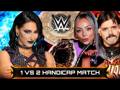 WWE 2K24 • 1VS 2 HANDICAP MATCH - LIV MORGAN VS DOMINIK MYSTERIO | WWE