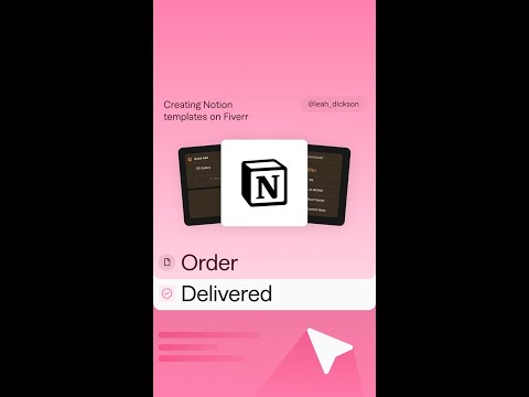 Getting Notion templates done on Fiverr #fiverr #notion #notiontemplates #shorts