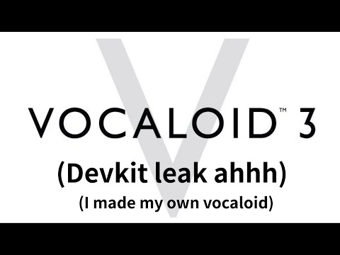 I made my own VOCALOID voicebank (using the leaked devkit 💋)