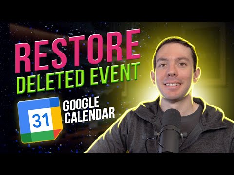 How to restore a deleted event - Google Calendar