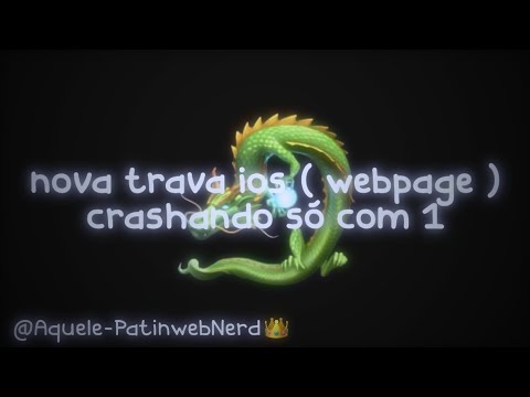 🌛•NøVª Tr4vª W3B PªGE CRÅSHÄNDØ iOS ( SÓ CØM UM4 ) @Aquele-PatinwebNerd • 👻