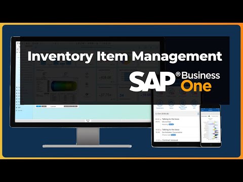 Create Inventory Item Management | Examples and How-To | SAP Business One