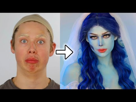 BOY TO GIRL TRANSFORMATION | Corpse Bride Halloween inspired