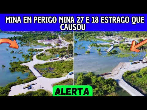 atenção catástrofe causada pela mineradora Braskem em Maceió, mina 27 e 18 estrago