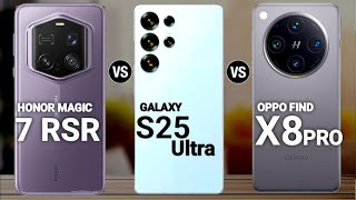 Samsung Galaxy S25 Ultra Vs Oppo Find X8 Pro Vs Honor Magic 7 RSR vs GalaxyS25 Ultra @ChotaTech1