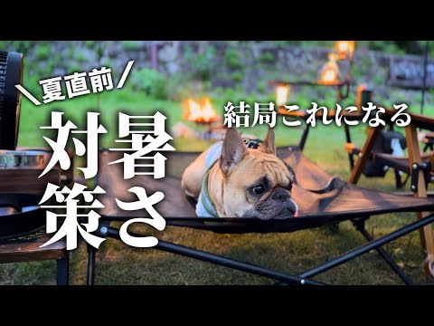 【笠置キャンプ場】夏直前！犬連れ暑さ対策はシンプルにこれ