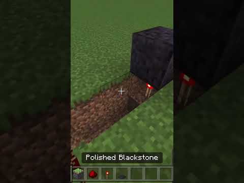 Redstone Piston Door SpeedRun #shorts #mincraft #redstone