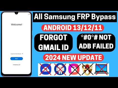 Samsung FRP Bypass 2024-No *#0*# ADB Fail All Samsung Google Lock Remove Android 12/13/14 Without PC