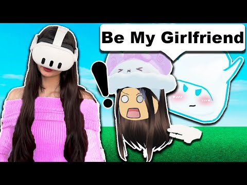 My CRUSH Asked me to Be His GIRLFRIEND.. (Roblox Vr Hands)