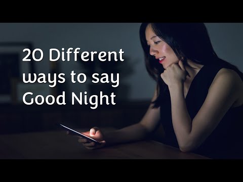 20 Ways to say Good Night in English | Good Night Phrases  #shorts #english #goodnight VS ENGLISH