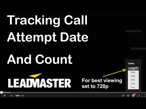 Tracking Call Attempt Date and Count