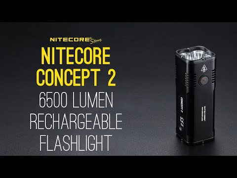 (Discontinued) NITECORE Concept 2 6500 Lumen Rechargeable Flashlight: Beam & Highlights