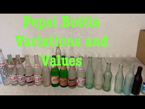 How much are old Pepsi Cola bottles worth variations and values