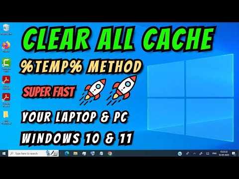 (%Temp% Method) How to Clear ALL CACHE JUNK From Laptop and PC ( Any Windows )