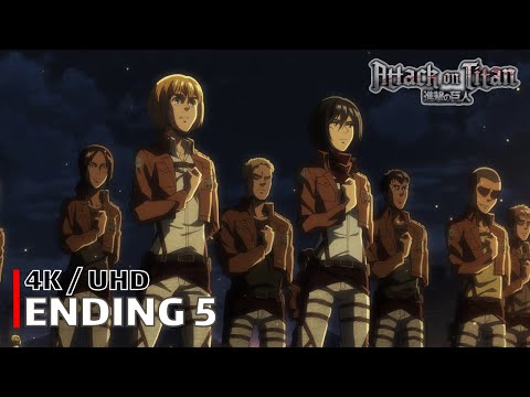 Attack on Titan - Ending 5 【Name of Love】 4K / UHD Creditless | CC