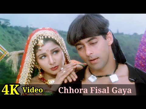 Chhora Fisal Gaya 4K Video Song | Bandhan | Salman Khan, Rambha, Alka Yagnik, Udit Narayan HD