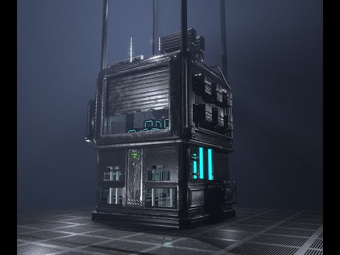 - Sci-Fi Industrial Elevator -