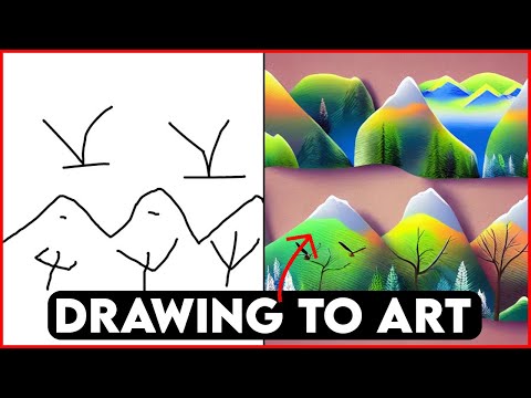 Convert Your Scribble Drawing To Art With Scribble Diffusion AI Tool - #aitools #aiart