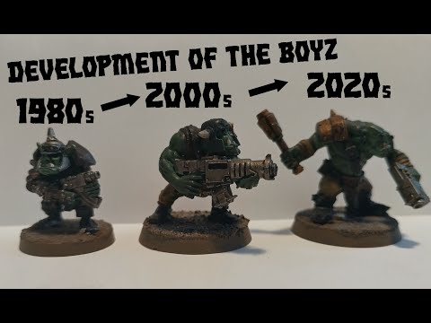 Development of 40k Ork miniatures