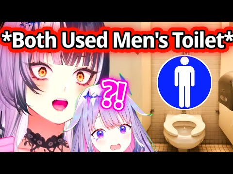 Shiori & Biboo Didn't Realize They Were Using Men's Toilet【Hololive EN】