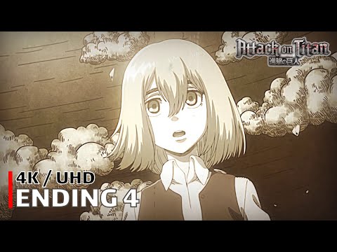 Attack on Titan - Ending 4 【Akatsuki no Chinkonka】 4K / UHD Creditless | CC