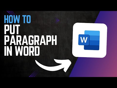 How to PUT PARAGRAPH in WORD