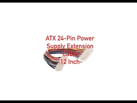 ATX 24-Pin Power Supply Extension Cable - 12 Inch P#21-100-001