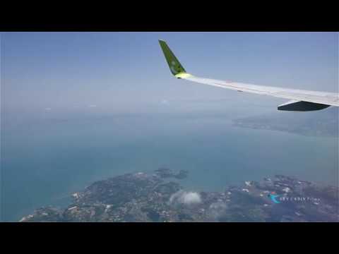 【飛行機着陸 機窓映像 -長崎空港 RW32-】Solaseed Air Boeing737-800 Seat.29A