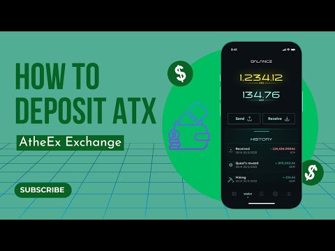 Athene Network- How to deposit ATX into AtheEX Exchange ||