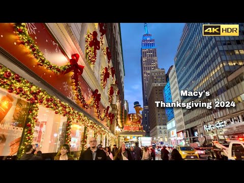 NYC Prepares For Macy’s Thanksgiving Day Parade 2024 - Macy’s To Rockefeller Center | Radio City