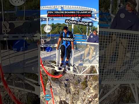 POV: Canada’s Highest Bungee Jump Has You Scared #bungeejumping #ottawa #quebec #ontario #toronto