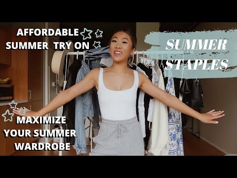 SUMMER STAPLES TRY-ON HAUL 2020 | Aritzia, Free People, ZARA