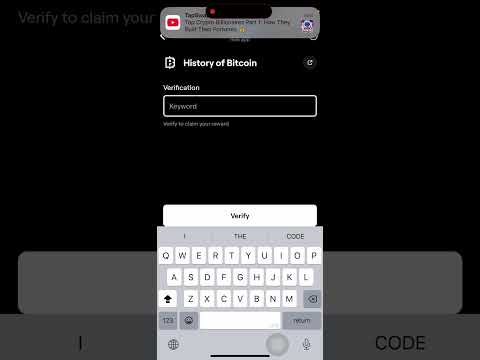 History Of Bitcoin Blum Video Code Today | History Of Bitcoin Blum Today Verification Keyword Today