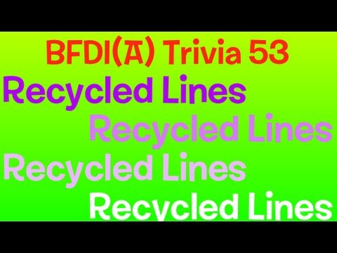 BFDI(A) Trivia 53: Recycled Lines 1