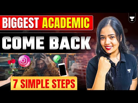 7 Day ACADEMIC COMEBACK CHALLENGE For BOARD EXAMS | Anushya Ma’am