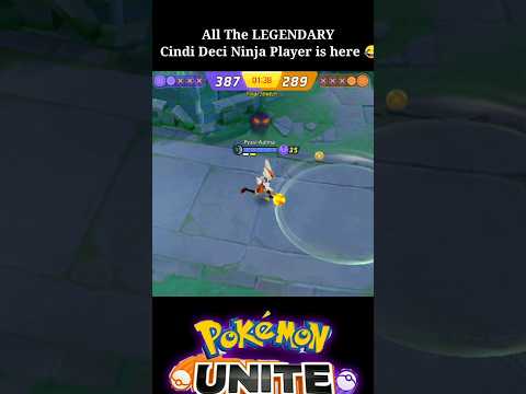 All the Legendary Cindi Ninja Deci Player is Here 😂 || Pokemon unite