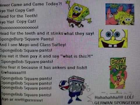 SpongeBob SquarePants Theme (Dutch) (Misheard Lyrics)