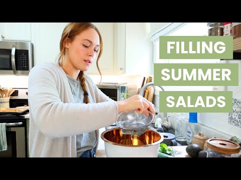 Easy Summer Salads I'm Meal Prepping For The Week | WEEKLY FAMILY MEALS