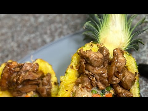 How to make super easy pineapple bowls part 1