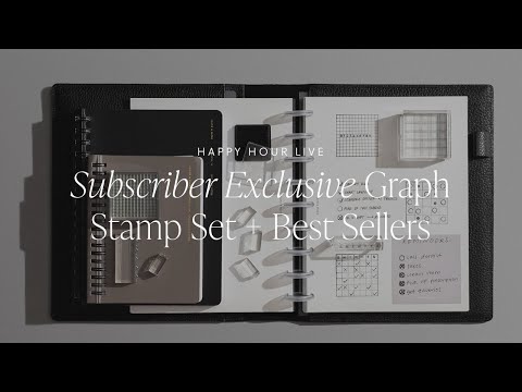 Subscriber Exclusive Graph Stamp Set + Best Sellers | Happy Hour Live | Cloth & Paper