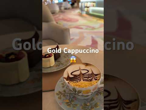 Have you had Gold Cappuccino?  At the Emirates Palace , Abu Dhabi, UAE. #emiratespalace