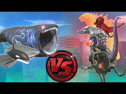 Angry Bloop save Orca and Megalodon From Thermonuclear Godzilla in ARBS