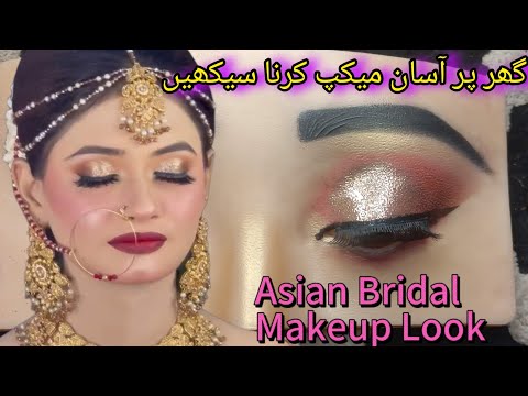 Asian Bridal Makeup Tutorial Step By Step For Beginners | BridalMakeup step by step |