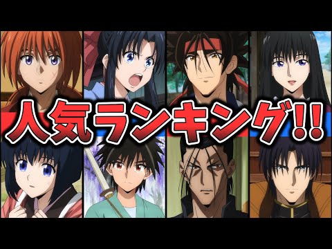 【るろうに剣心】キャラクター人気ランキング （ゆっくり解説）