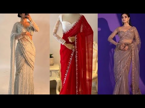 party wear designer saree| letest saree collection| new saree designs